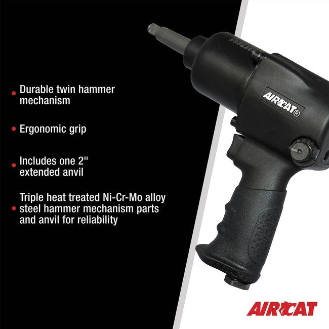 AIRCAT 1431 2 1 2 Impact Wrench With 2 Extended Anvil