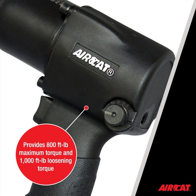 AIRCAT 1431 2 1 2 Impact Wrench With 2 Extended Anvil