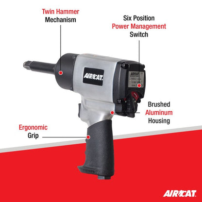 AIRCAT 1450 2 1 2 Impact Wrench With 2 Extended Anvil 2