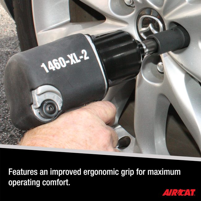 AIRCAT 1460 Xl 2 1 2 High Air Pressure Impact Wrenchwith 2 Extended Anvil