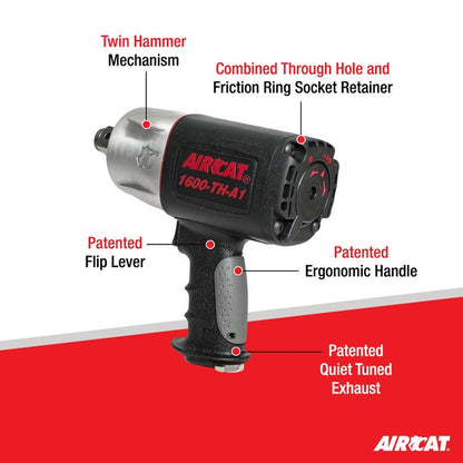 AIRCAT 1600 Th A1 1 Composite Pistol Grip Impact Wrench