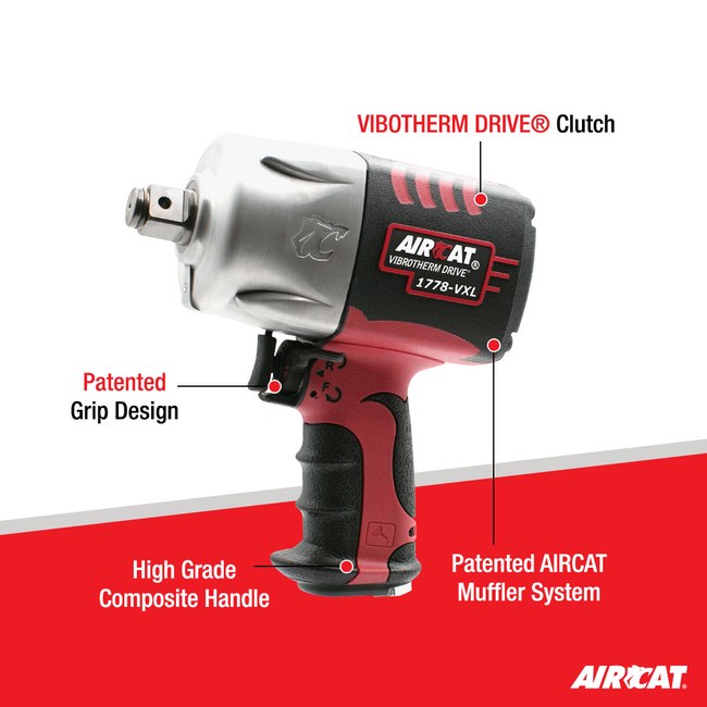AIRCAT 1778 Vxl Vibrotherm Drive 3 4 Composite Impact Wrench