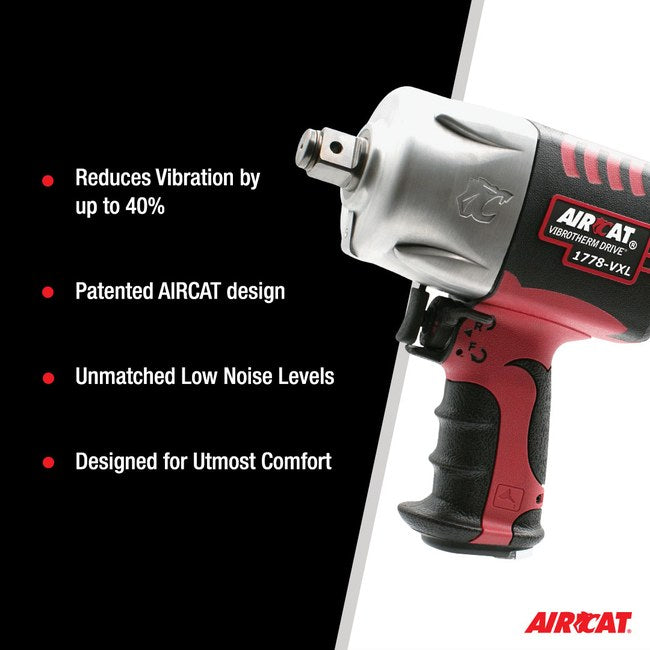 AIRCAT 1778 Vxl Vibrotherm Drive 3 4 Composite Impact Wrench