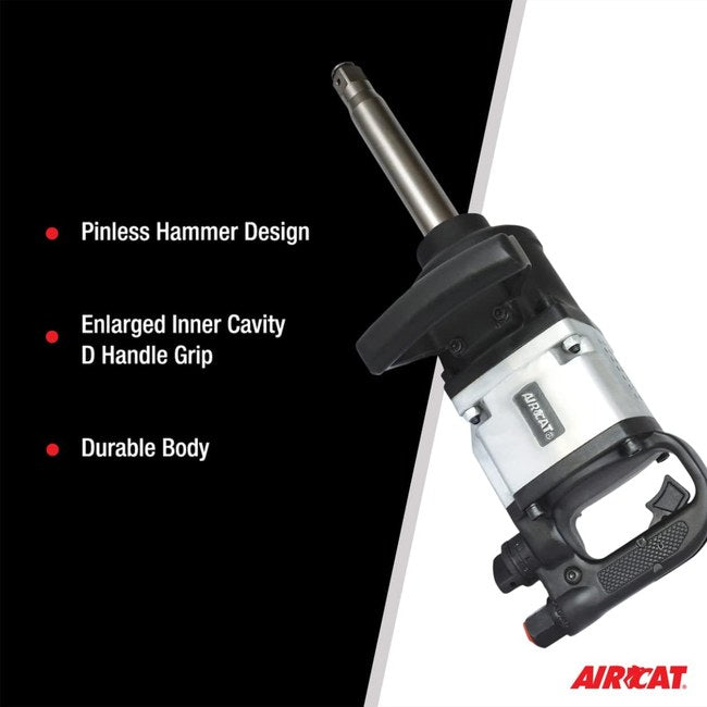 AIRCAT 1992 1 Straight Impact Wrench With 8 Extended Anvil