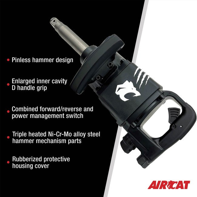 AIRCAT 1992 A 1 Straight Impact Wrench With 7 Extended Anvil