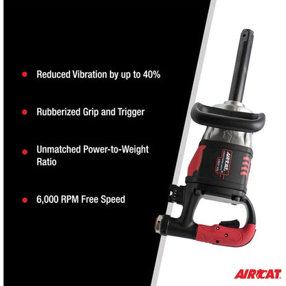 AIRCAT 1993 Vxl 1 Vibrotherm Drive Composite Straight Impact Wrench With 7 Anvil