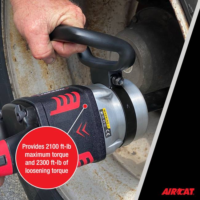 AIRCAT 1993 Vxl 1 Vibrotherm Drive Composite Straight Impact Wrench With 7 Anvil