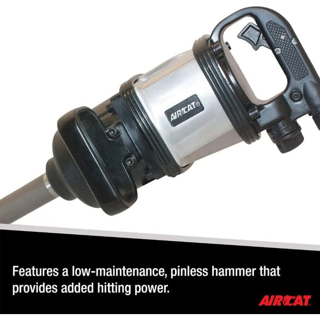AIRCAT 1994 1 Super Duty Straight Impact Wrench With 8 Extended Anvil