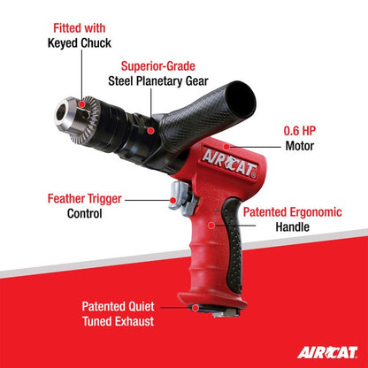 AIRCAT 4450 6 Hp 1 2 Composite Reversible Drill