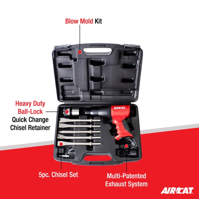 AIRCAT 5100 A 401 Shank Composite Medium Stroke Air Hammer Kit