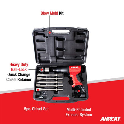 AIRCAT 5100 A 401 Shank Composite Medium Stroke Air Hammer Kit