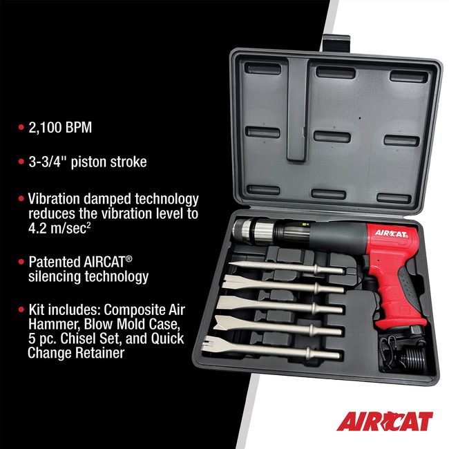 AIRCAT 5200 A 401 Shank Composite Long Stroke Air Hammer Kit