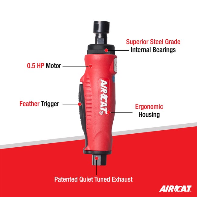 AIRCAT 6201 5 Hp Composite Straight Die Grinder