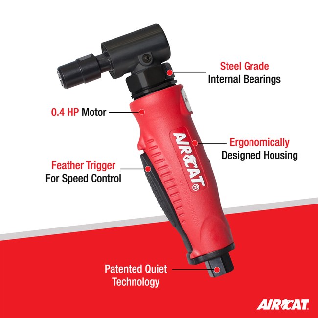 AIRCAT 6255 4 Hp Composite Angle Die Grinder