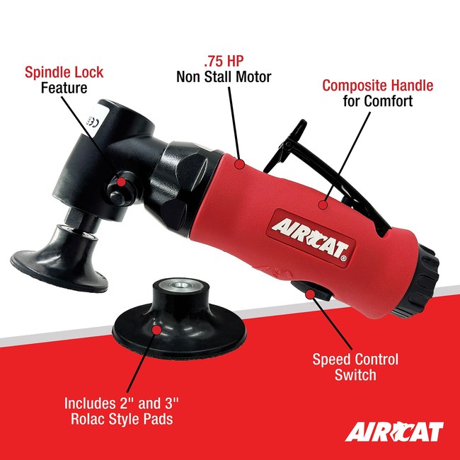 AIRCAT 6281 75 Hp Angle Disc Sander With Spindle Lock