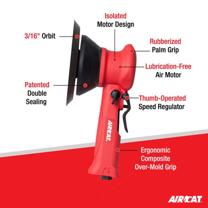 AIRCAT 6310 6 Composite Dual Action Sander Psa