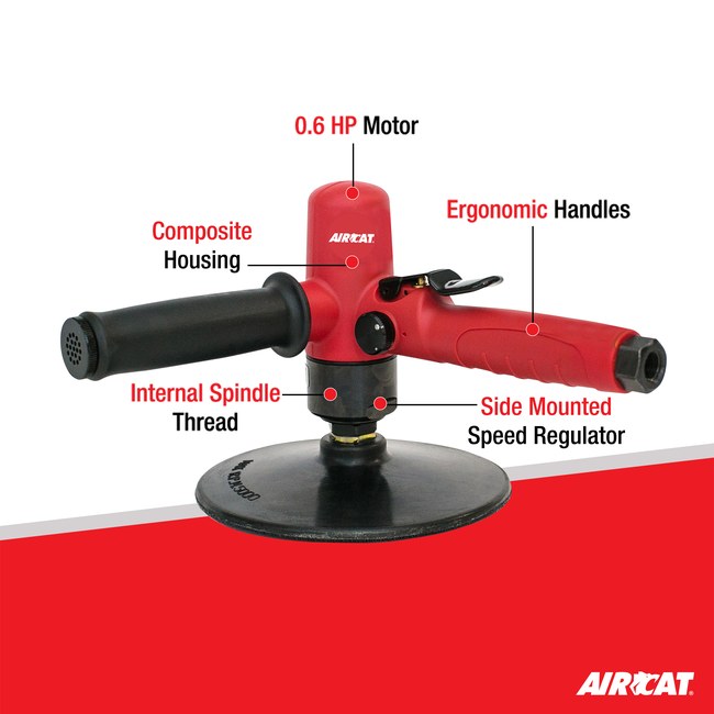 AIRCAT 6370 6 Hp Composite Low Weight Vertical Polisher