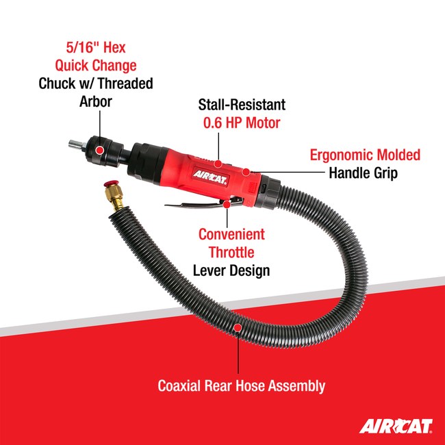 AIRCAT 6402 6 Hp 2600 Rpm Composite Tire Buffer