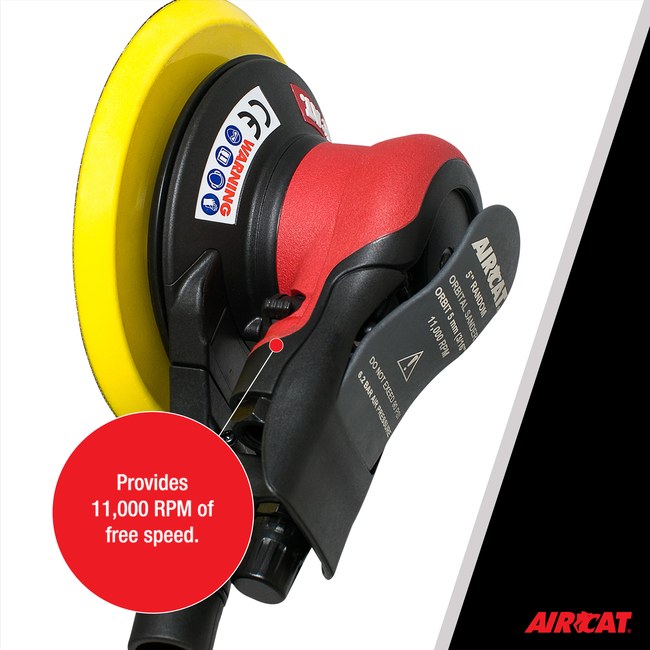 AIRCAT 6700 5 336cv Central Vac Orbital Palm Sander