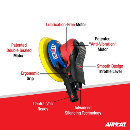 AIRCAT 6700 6 332cv Central Vac Orbital Palm Sander 3