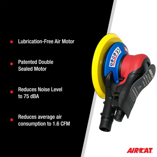 AIRCAT 6700 6 332cv Central Vac Orbital Palm Sander 3