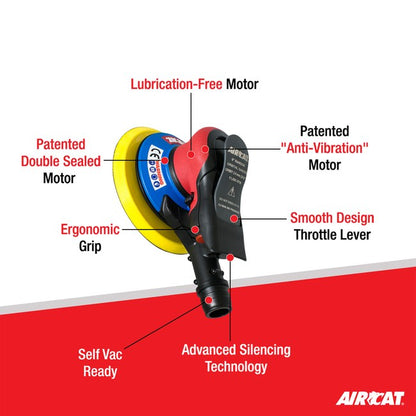 AIRCAT 6700 6 332sv Self Vac Orbital Palm Sander 2