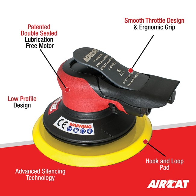 AIRCAT 6700 6 336 Non Vac Orbital Palm Sander 3
