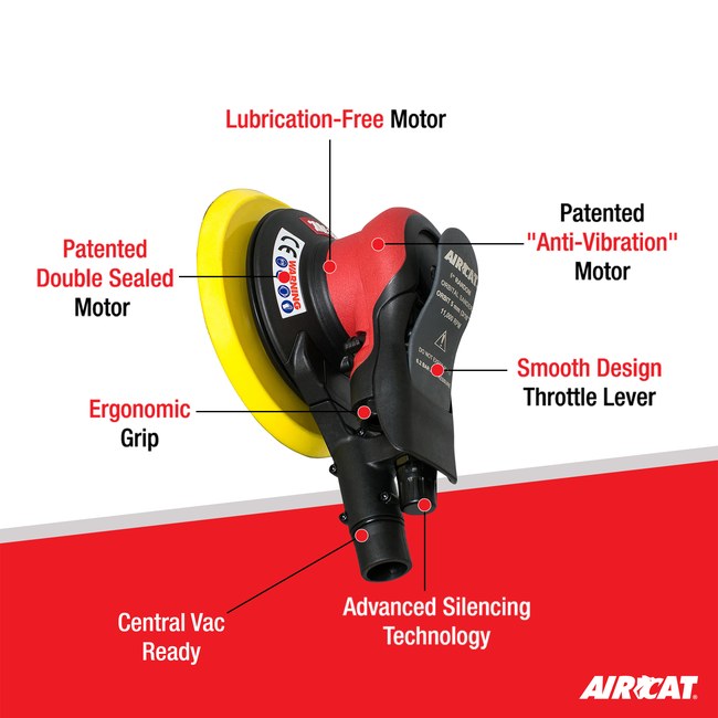 AIRCAT 6700 6 336cv Central Vac Orbital Palm Sander 2