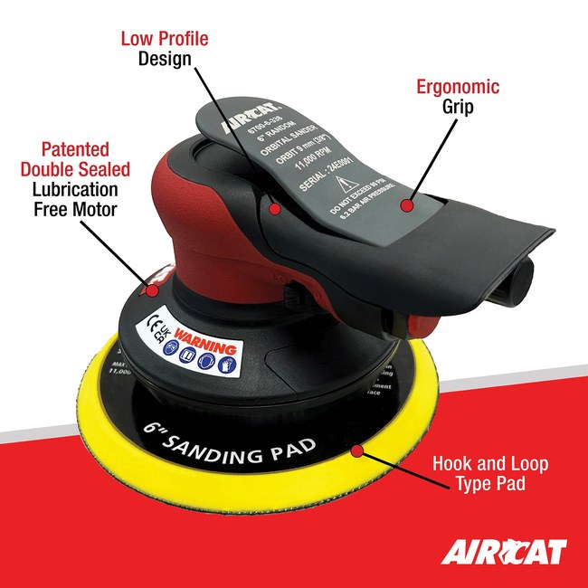 AIRCAT 6700 6 338 Non Vac Orbital Palm Sander