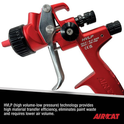 AIRCAT 6900 Hvlp Gravity Feed Spray Gun 1 3 Mm