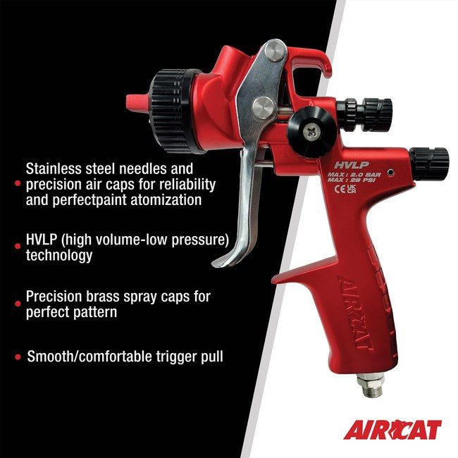 AIRCAT 6905 Hvlp Gravity Feed Spray Gun 1 6 Mm