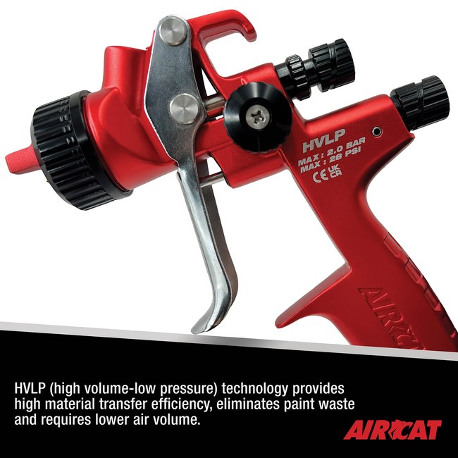 AIRCAT 6905 Hvlp Gravity Feed Spray Gun 1 6 Mm