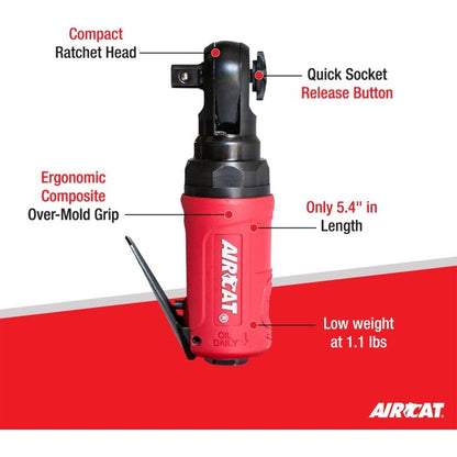 AIRCAT 807 3 8 Mini Palm Ratchet