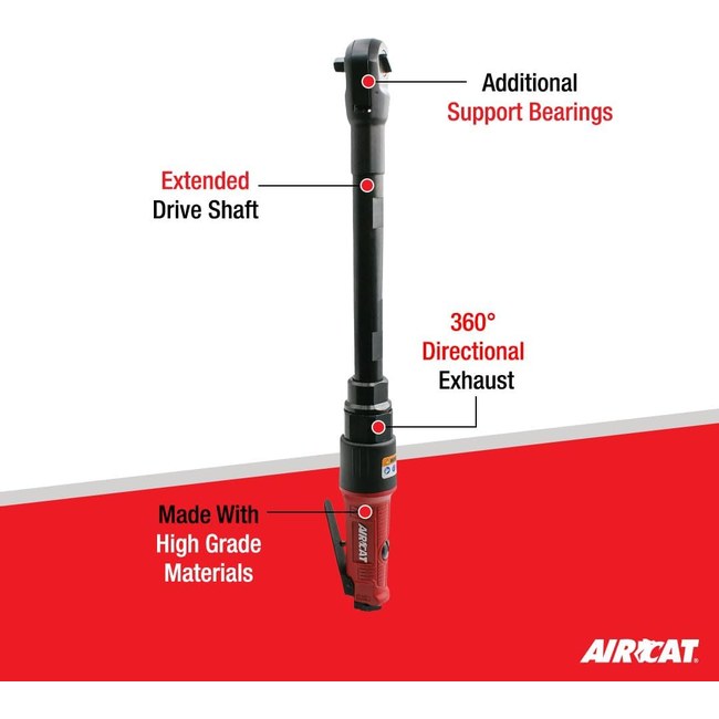 AIRCAT 808 15 25 A 1 4 Long Reach Ratchet 15 Inch