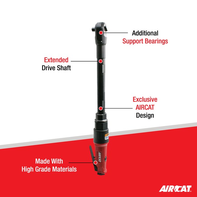AIRCAT 808 15 25 1 4 Long Reach Ratchet 15 Inch