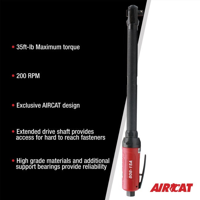 AIRCAT 808 15 A 3 8 Long Reach Ratchet 15 Inch 2
