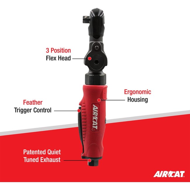 AIRCAT 811 1 4 30 Flex Head Ratchet