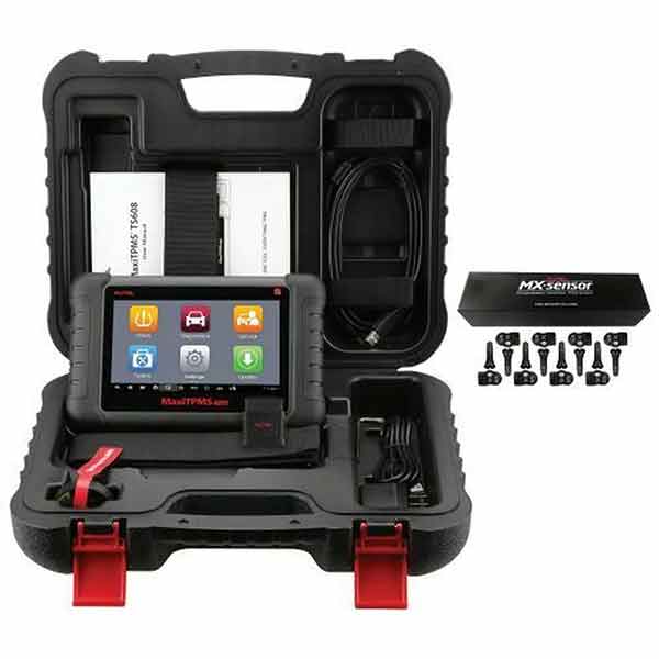 Autel 700040 MaxiTPMS  TS608 Complete TPMS Tool | System Service Diagnostic Tablet W/8 Sensors