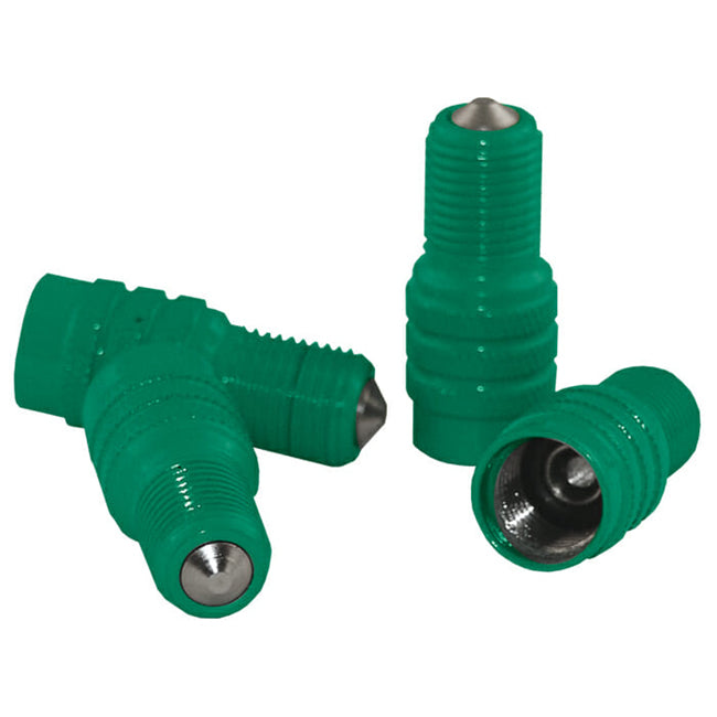 Branick Green Double Seal Flow Through Valve Caps (100-Pack) PN 59-0047