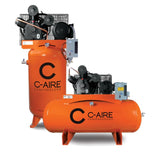 C-Aire 7.5 HP 120 Gallon Simplex Air Compressor PN K075V120 | K075H120 