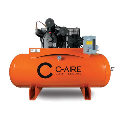 C-Aire 7.5 HP 120 Gallon Simplex Air Compressor PN K075V120 | K075H120 