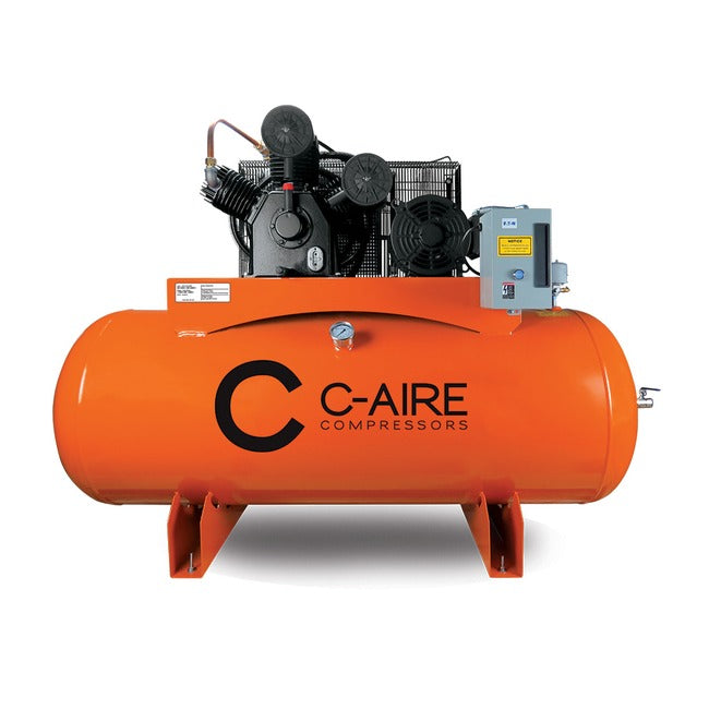 C-Aire 7.5 HP 120 Gallon Simplex Air Compressor PN A075V120 | A075H120 