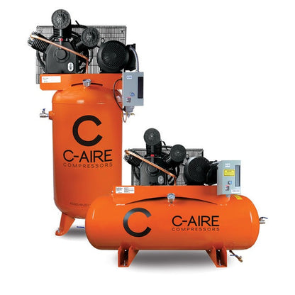 C-Aire 7.5 HP 80 Gallon Simplex Air Compressor PN K075V080 | K075H080 