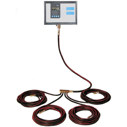 PCL D13SS50C/0004 Accura D13 Tire Inflator Multi-Tire 4X25' Hoses W/ Single Lock-On Chucks