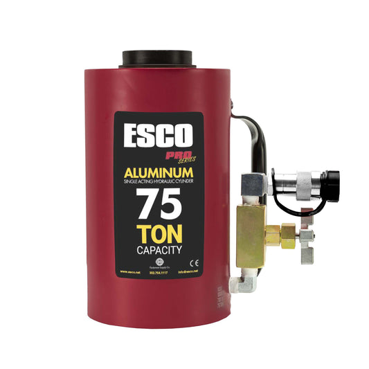 ESCO 10317 75 Ton Heavy Duty Hydraulic Cylinder 6 in. Stroke | Pro Series