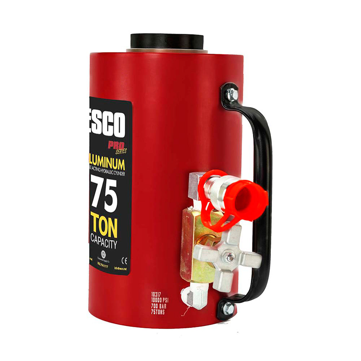 ESCO 10317 75 Ton Heavy Duty Hydraulic Cylinder 6 in. Stroke | Pro Series