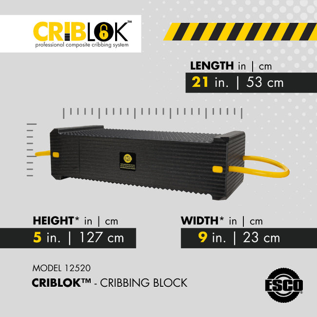 ESCO 12520 100 Ton Capacity Single CribLok Cribbing Block