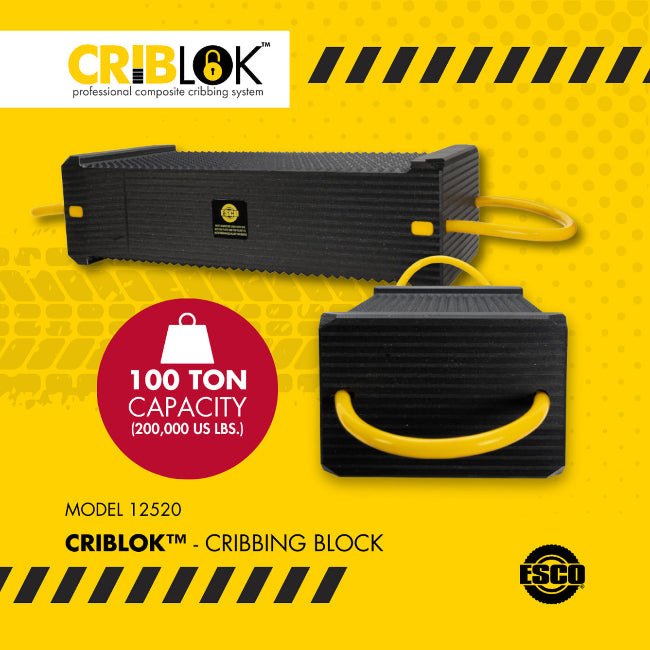 ESCO 12520 100 Ton Capacity Single CribLok Cribbing Block