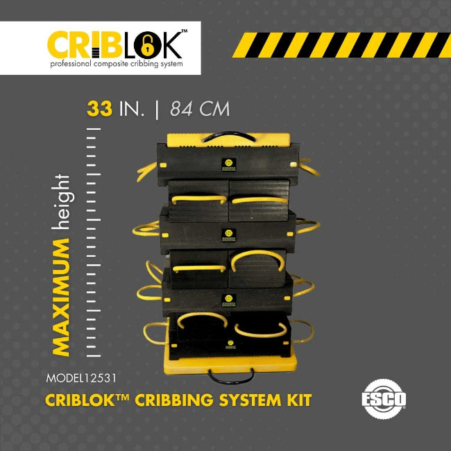 ESCO 12531 CribLok 14-PC Composite Cribbing System Kit