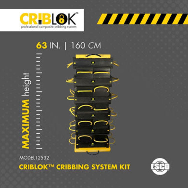 ESCO 12532 CribLok 26-PC Composite Cribbing System Kit